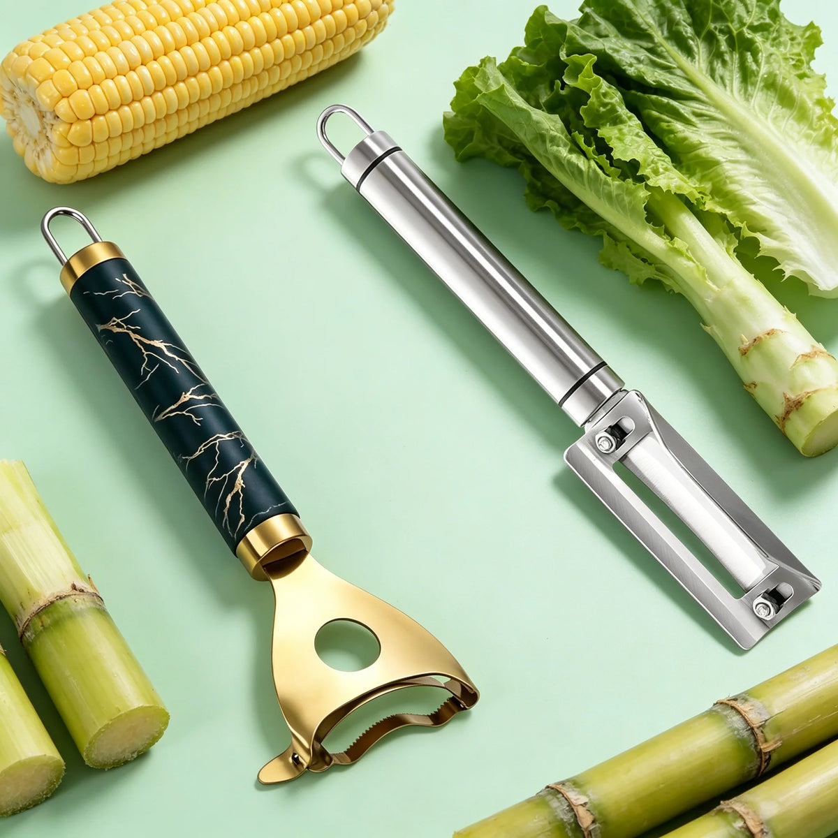 Professional Stainless Steel Peeling Knife – Fruit & Veg Peeler Kitchen Peeling Knife Axl Peeling Knife-2PCS