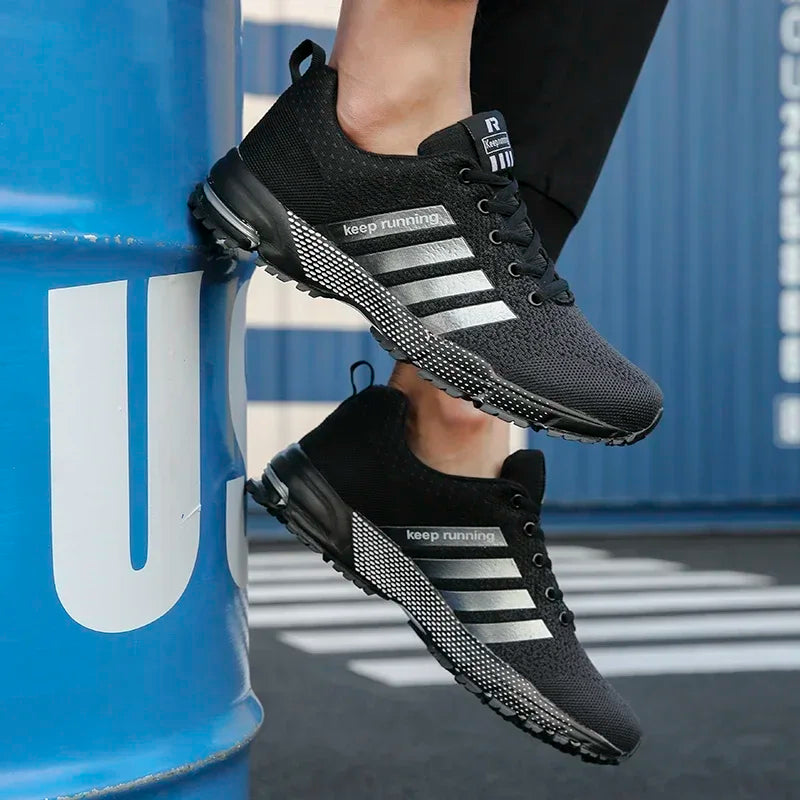 Men's Breathable Mesh Sneakers – Anti-Slip Casual Running Shoes Men's Running Sneakers Axl