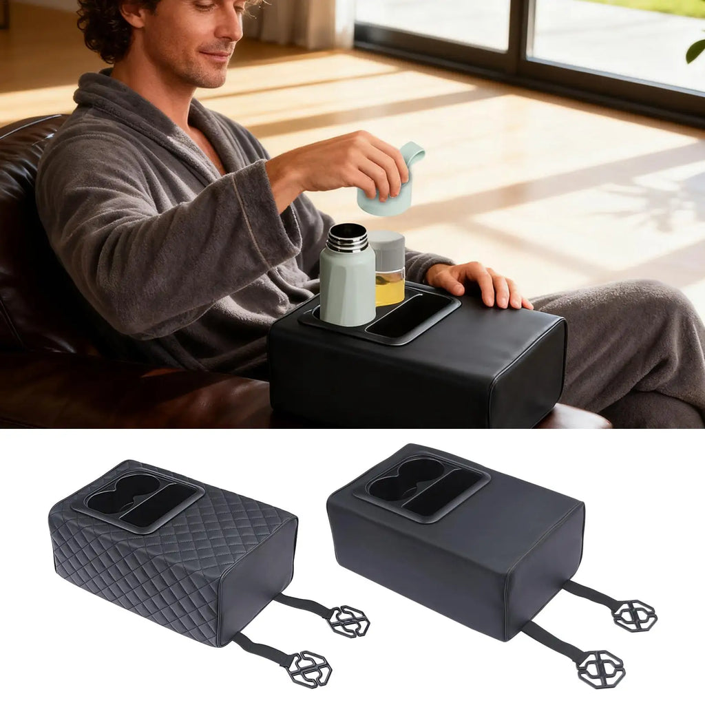 Universal Rear Car Console Cup Holder & Armrest Organizer Car Console Organizer Axl