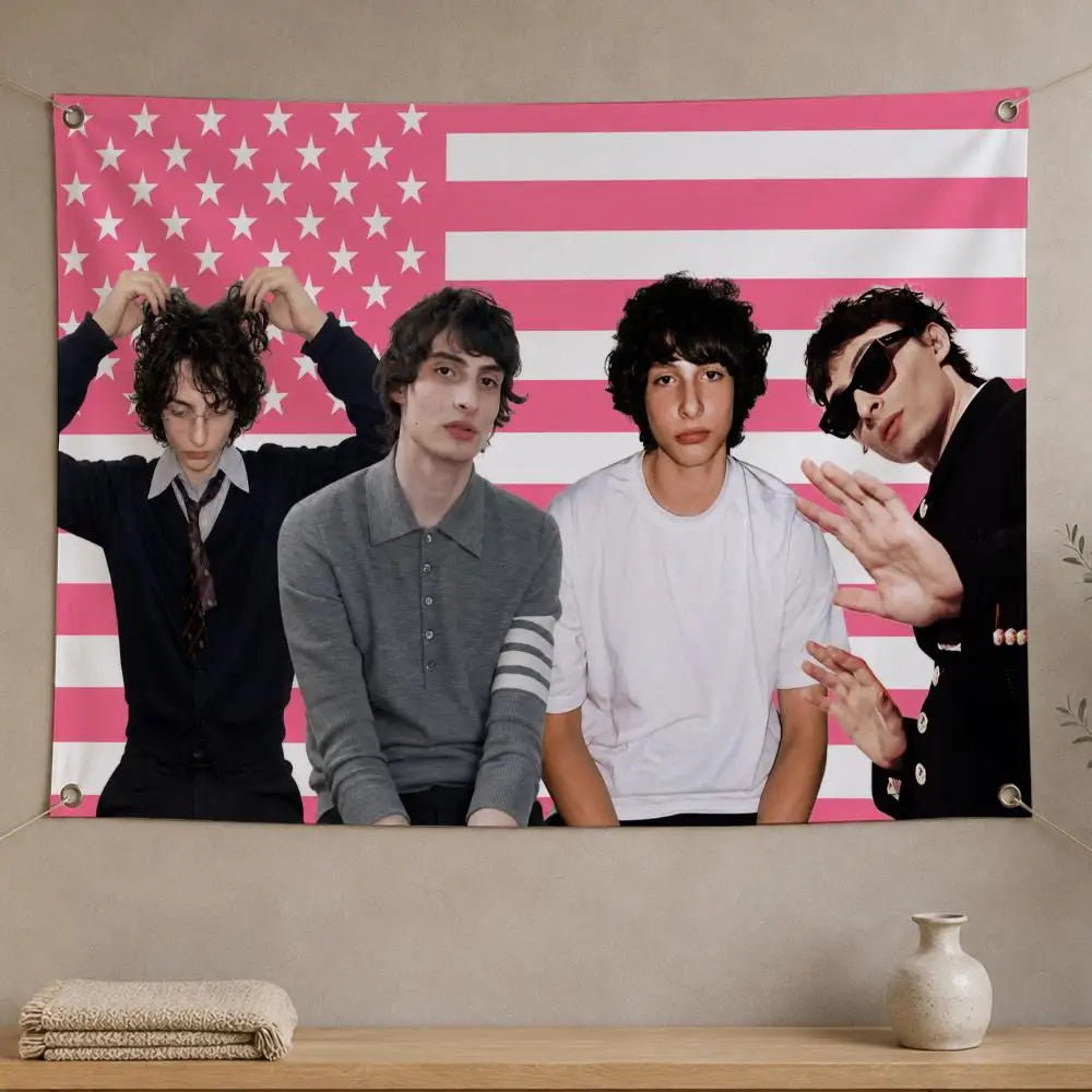 Finn Wolfhard Flag Banner – Wall Hanging Decor for Fans Wall Hanging Flag Axl White05 150x230cm