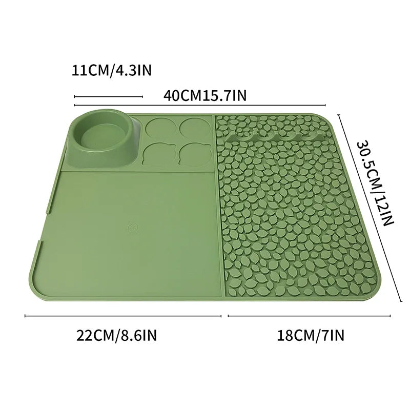 Heavy Duty Silicone Bar Mat – Non-Slip Draining Cocktail Pad Silicone Bar Mat Axl Green Set