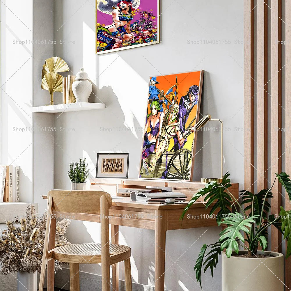 JoJo's Bizarre Adventure Anime Wall Poster – Self-Adhesive Anime Wall Poster Axl