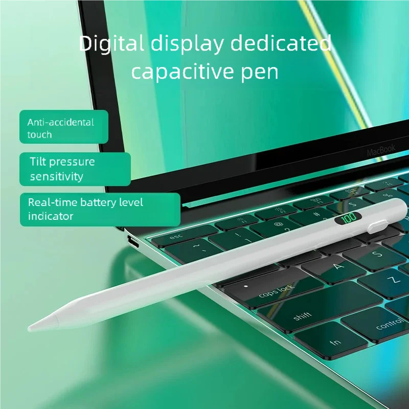 P+7 Stylus Pen for Apple iPad – Tilt, Palm Rejection & Battery Display iPad Stylus Pen Axl