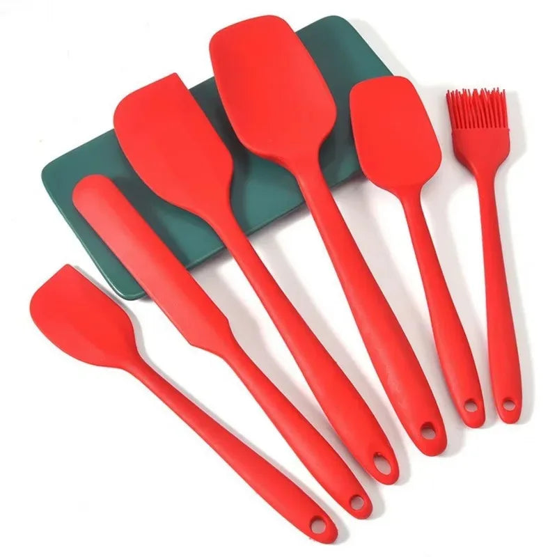 6-Piece Silicone Baking Spatula & BBQ Brush Set | Kitchen Tools Silicone Baking Set Axl