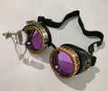 Steampunk Vintage Magnifying Goggles | Cosplay Prop Costume Goggles Axl Blue