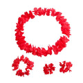 4-Piece Hawaiian Flower Lei Set – Luau Party Accessories Lei Party Accessory Set Axl A3