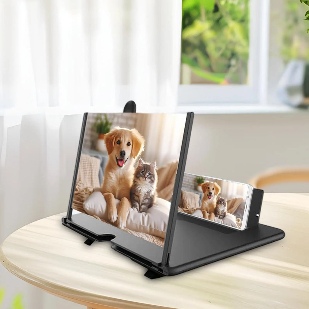 3D HD Phone Screen Magnifier – Desktop Amplifier Stand Phone Screen Magnifier Axl