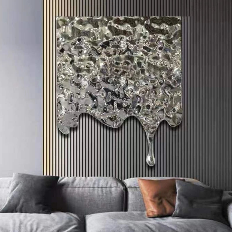 Modern Minimalist Metal Wall Art – Iron Home Decor Accent Metal Wall Art Axl