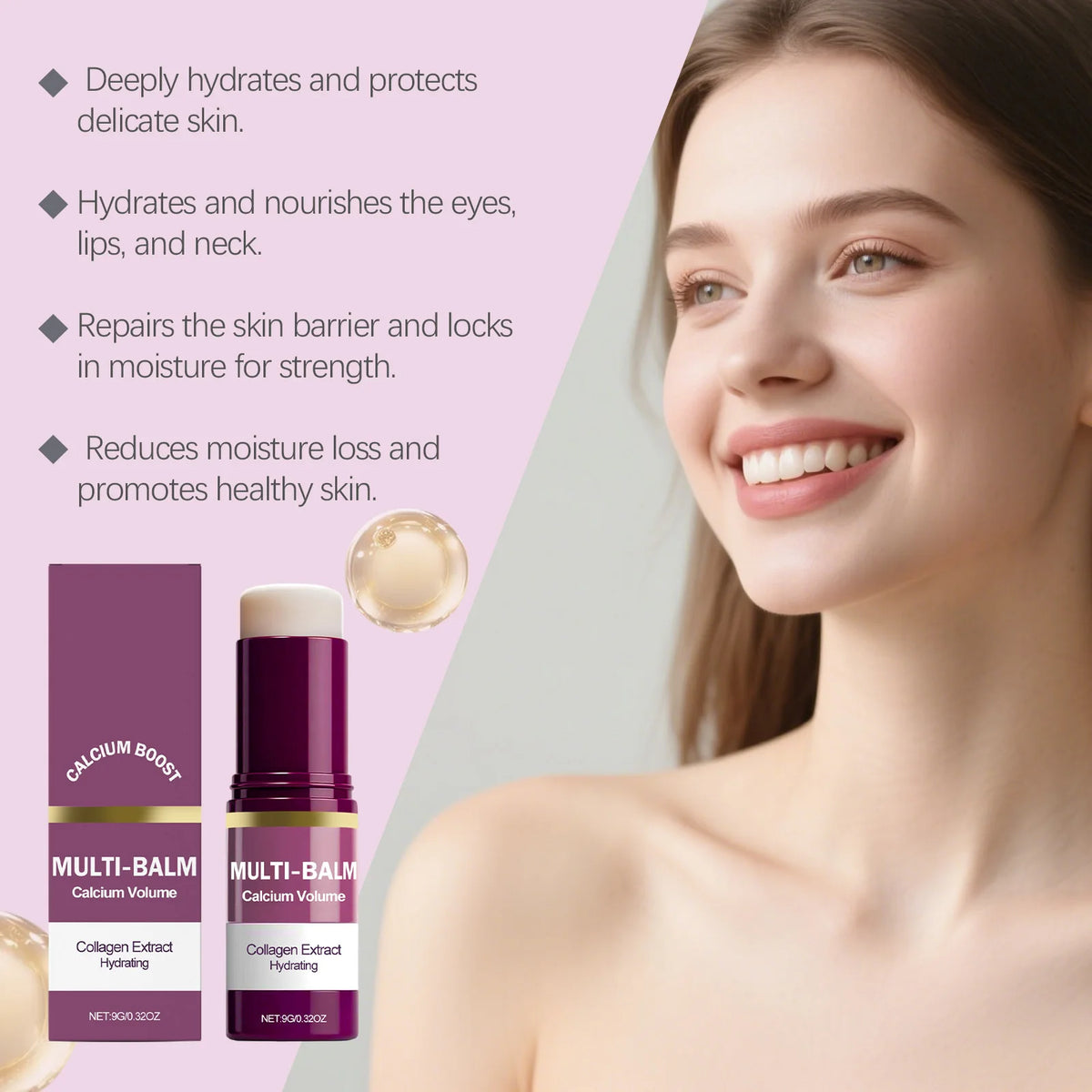Calcium Multi Balm Stick – Collagen Firming Face & Eye Cream Moisturizing Balm Stick Axl