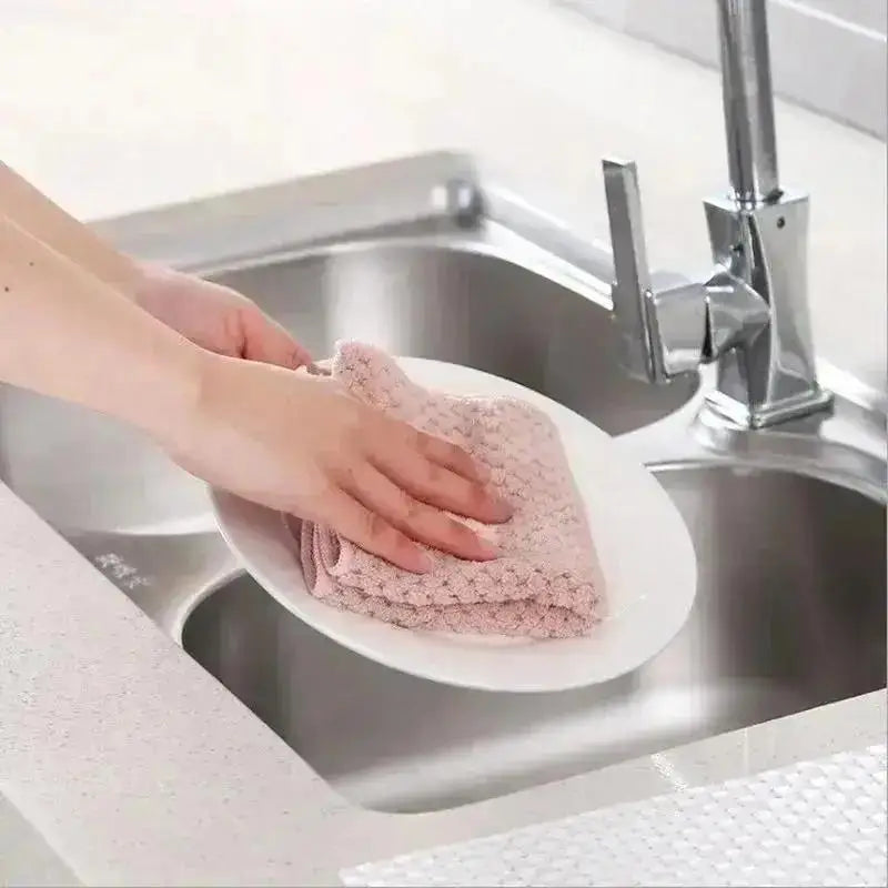 Microfiber Dishcloths 5-Pack – Absorbent Kitchen Cleaning Cloths Microfiber Dishcloths Axl