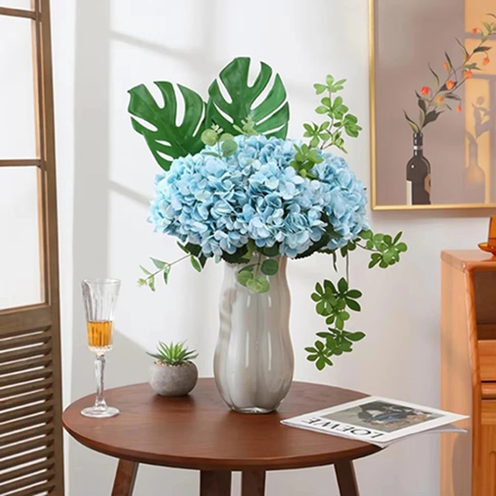 Silk Hydrangea Artificial Flowers – Wedding & Home Fake Bouquet Artificial Silk Flowers Axl