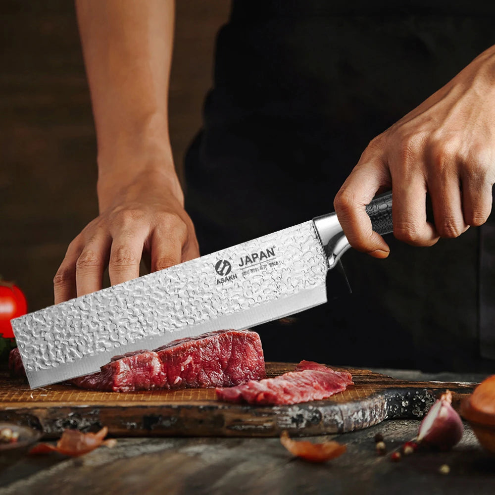Professional Stainless Steel Chef's Knife – Meat & Slicing Kitchen Chef's Knife Axl