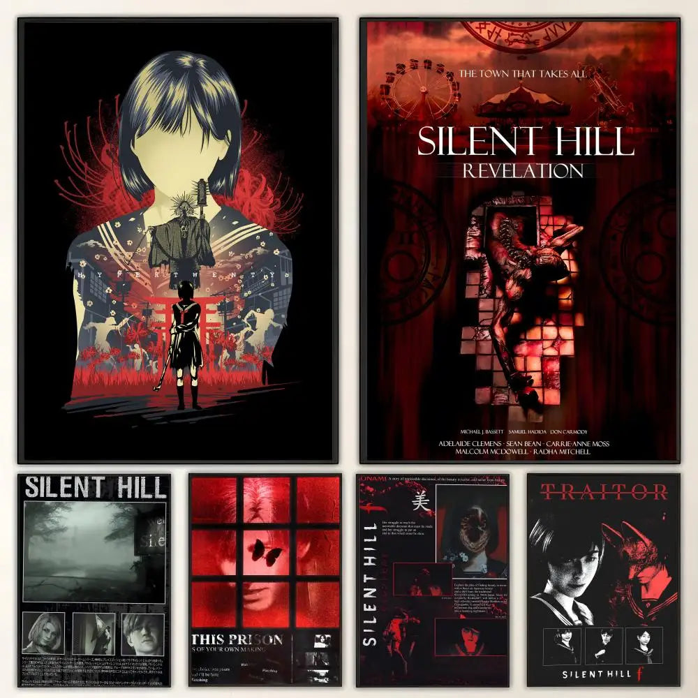 Silent Hill HD Art Poster – Waterproof Sticky Wall Decor Wall Art Poster Axl