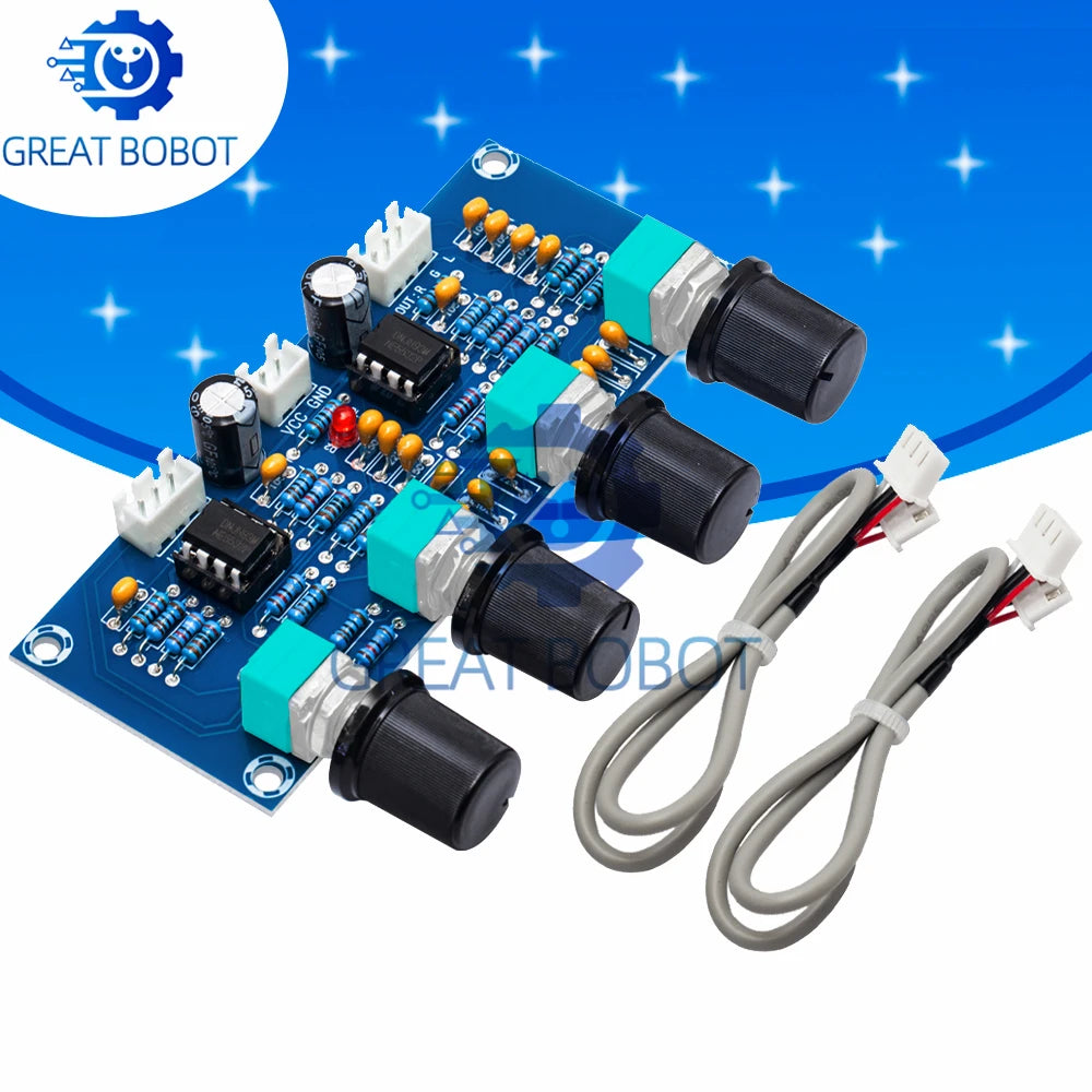 NE5532 Tone Control Preamp Board – Treble Bass Volume XH-A901 Audio Preamp Board Axl Default Title