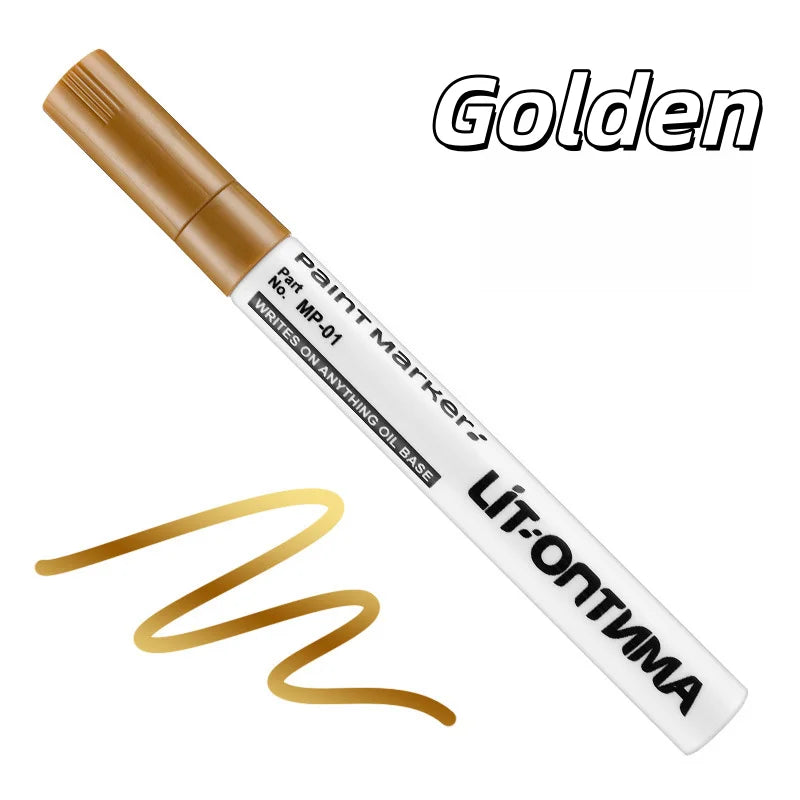 Golden Tombstone Marker – Restores Granite & Marble Text Art Marker Pen Axl Golden 1pc