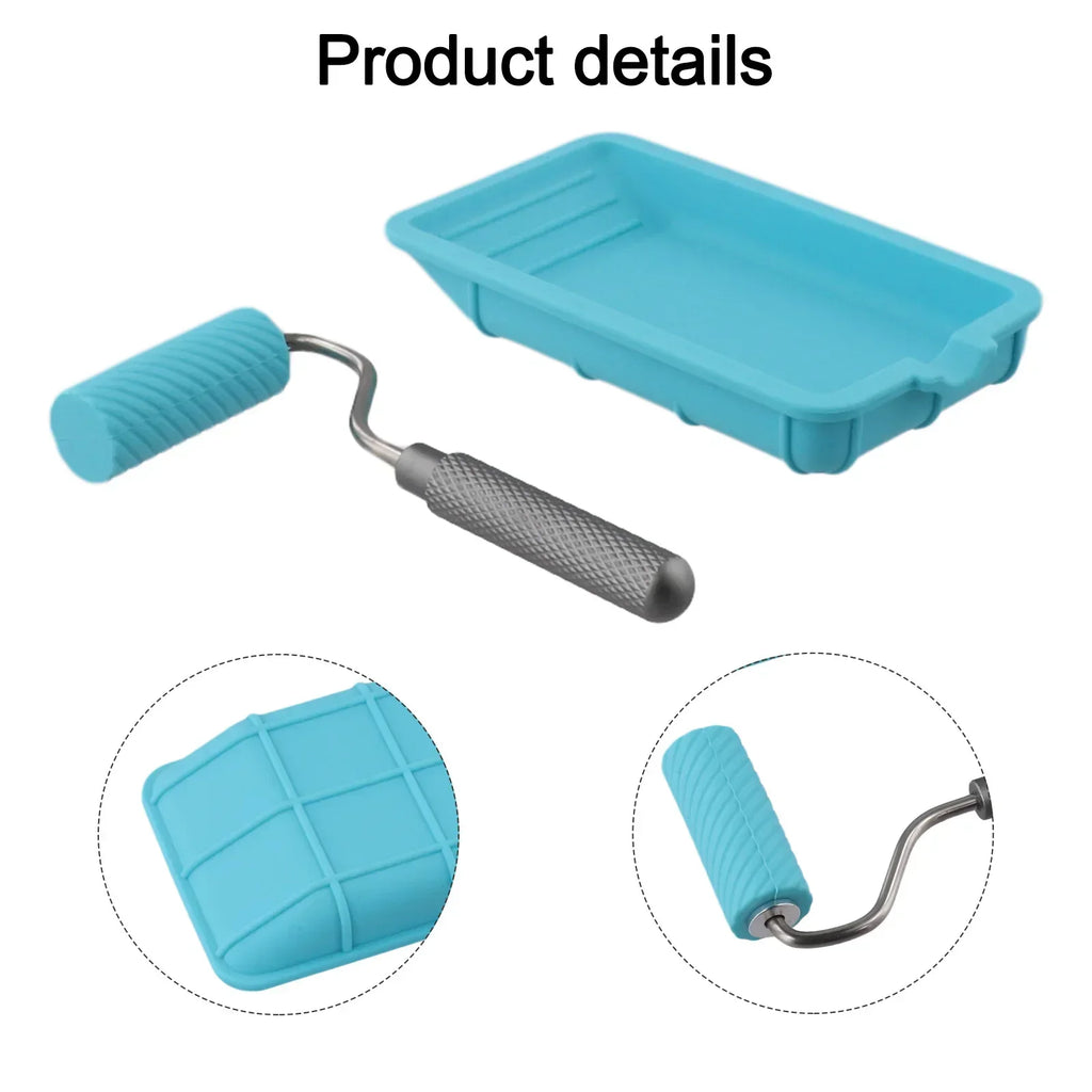 Silicone Paint Roller & Tray Set – Arts, Crafts & Woodworking Paint Roller Set Axl