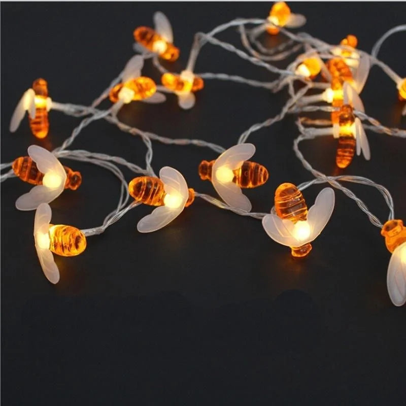 10 LED Honey Bee Fairy String Lights – Garden & Party Décor LED Fairy String Lights Axl