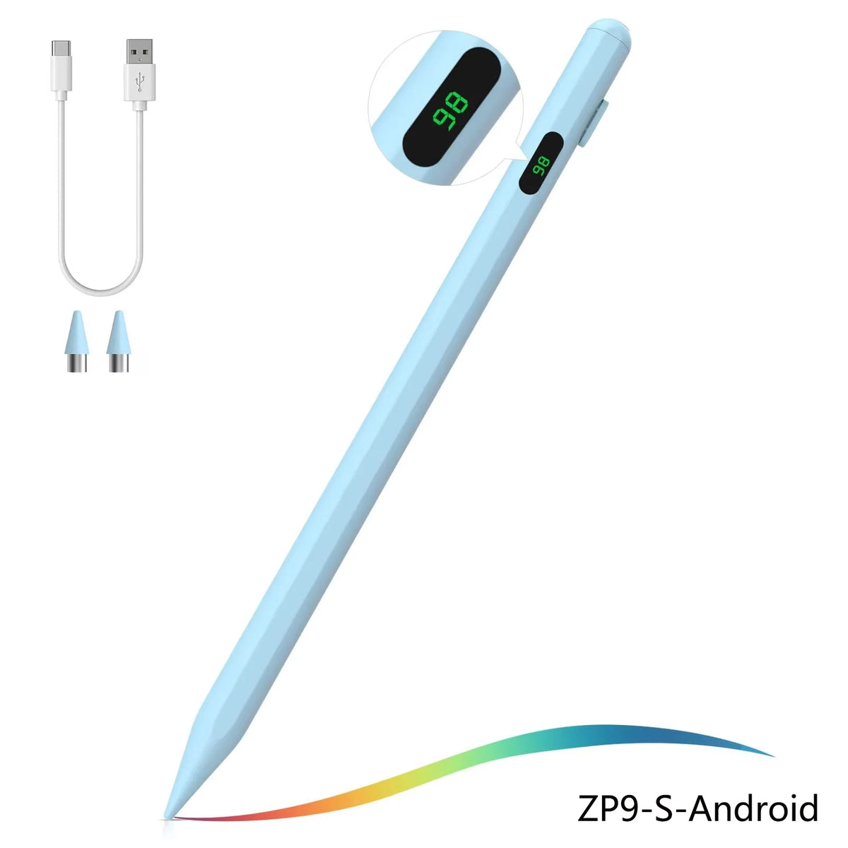 Universal Stylus Pen for iOS Android Windows – Metal Body Capacitive Stylus Pen Axl ZP9-S-blue