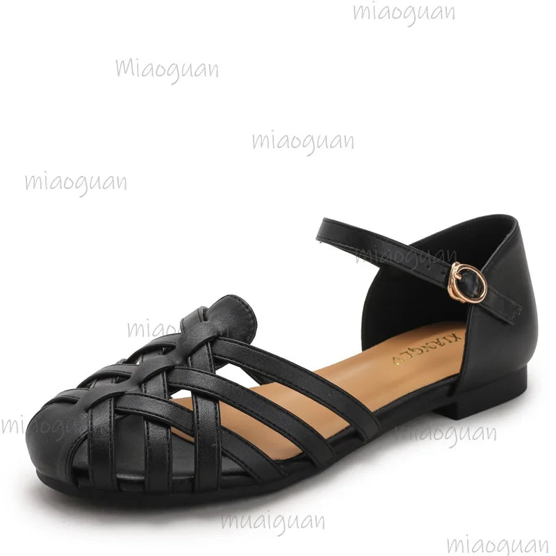 Women's Gladiator Roman Sandals – Low Heel Buckle, Sizes 36–42 Gladiator Sandals Axl