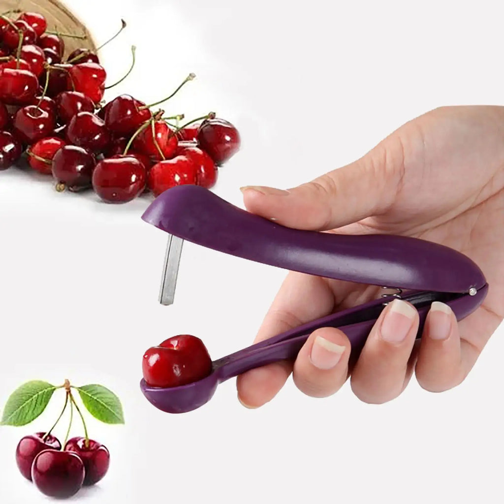 Cherry & Olive Pitter Tool – Heavy-Duty Fruit Stone Remover Fruit Pitter Tool Axl Default Title