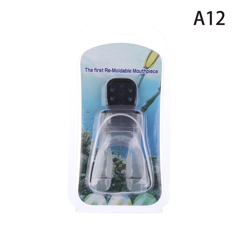 Silicone Scuba Snorkel Mouthpiece – Moldable Bite Regulator Diving Mouthpiece Axl A12