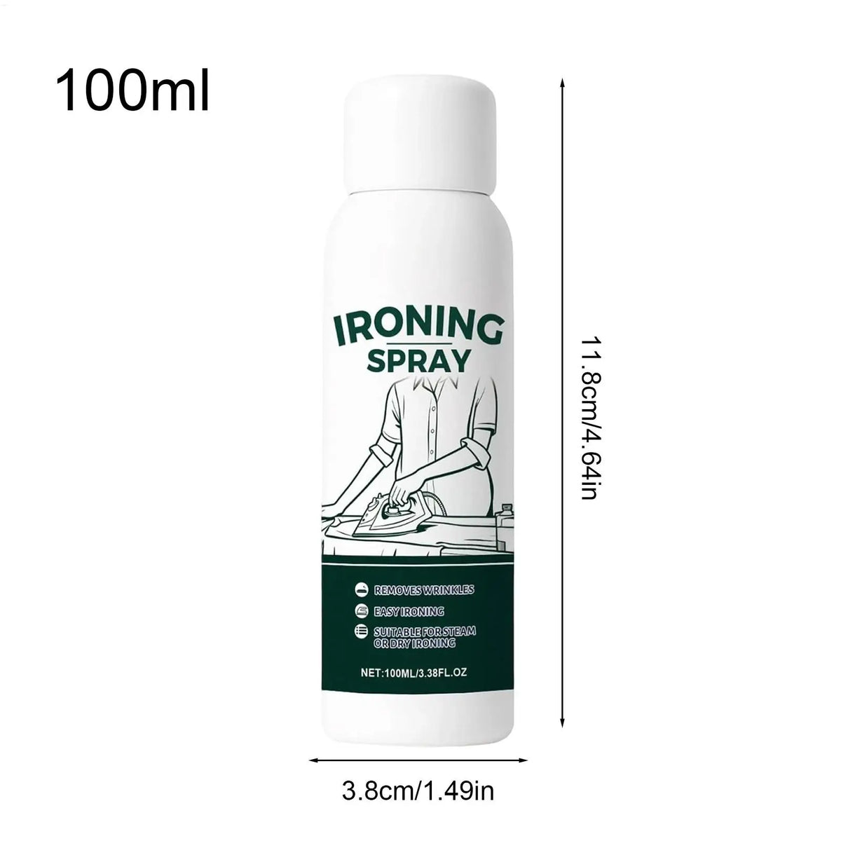 Travel Ironing Starch Spray 100ml – Static Guard for All Fabrics Fabric Starch Spray Axl
