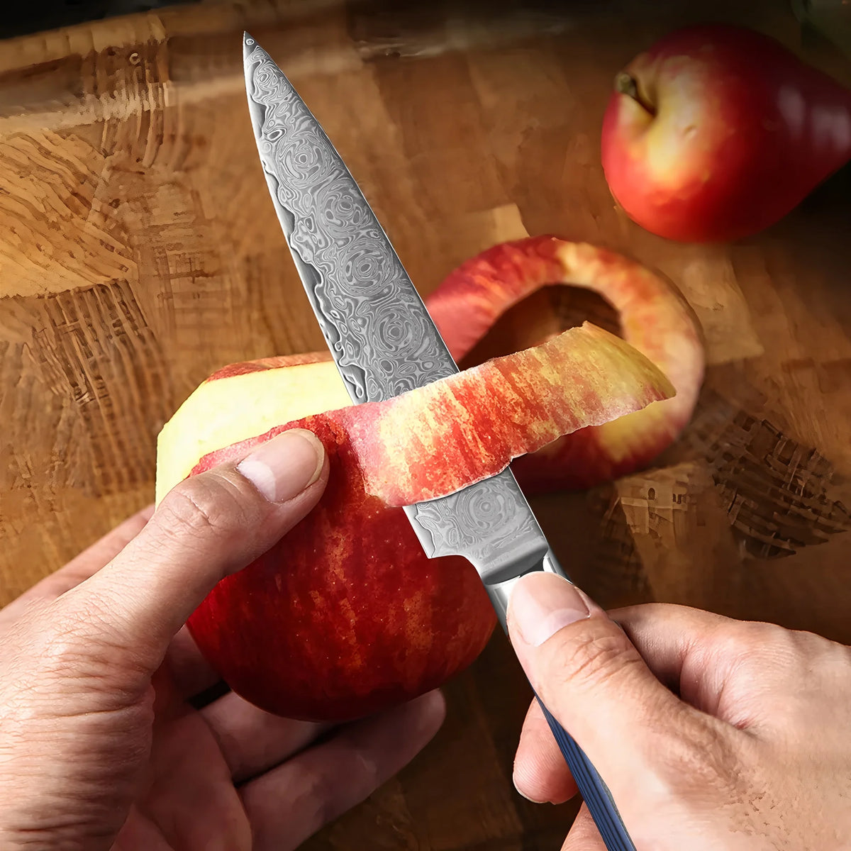 67-Layer Damascus Steel Paring Knife – Kitchen Utility Knife Damascus Kitchen Knife Axl