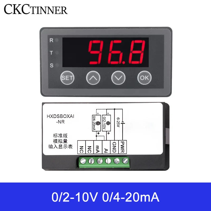 DC 0-10V 4-20mA Analog Input Digital Panel Meter | CKCTINNER Digital Panel Meter Axl Standard Edition