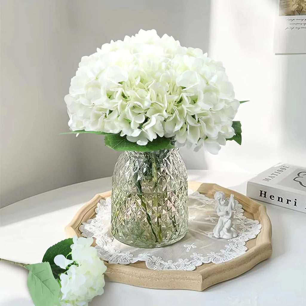 Silk Hydrangea Artificial Flowers – Wedding & Home Fake Bouquet Artificial Silk Flowers Axl