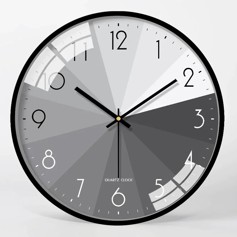 Modern Silent Metal Wall Clock – Living Room & Bedroom Decor Silent Wall Clock Axl Style 4 12 inch