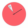 Nordic Silent Wall Clock – 12" Minimalist Modern Home Decor Silent Wall Clock Axl Rose Red 12 inch