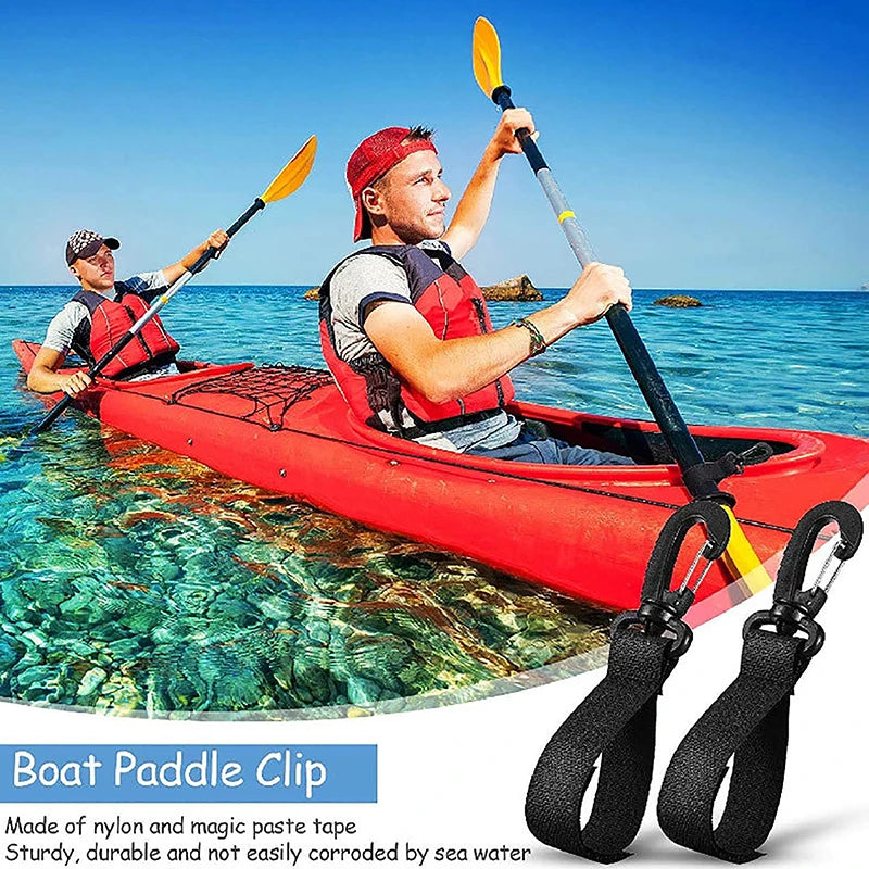 2-Pack Kayak Paddle Strap Clips for SUP, Canoe & Inflatable Boats Paddle Strap Clip Axl