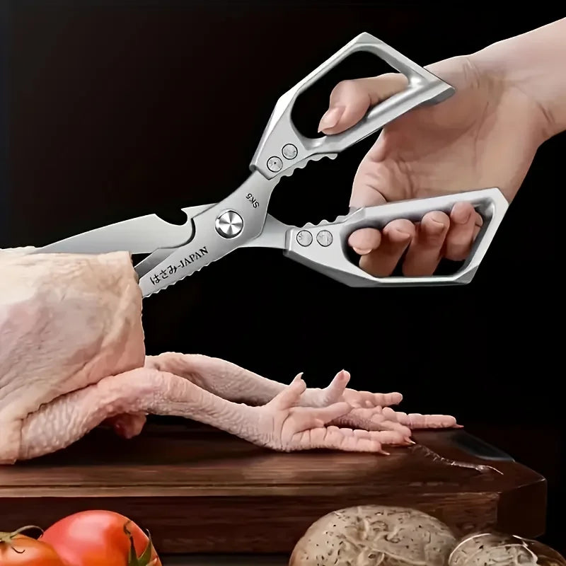 Stainless Steel Kitchen Shears – Meat, Fish & Poultry Scissors Kitchen Shears Axl