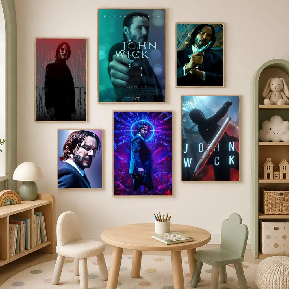 Keanu Reeves Self-Stick HD Wall Art Poster – Waterproof Decor Wall Art Poster Axl