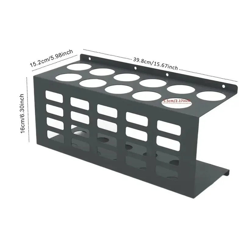 Wall-Mounted Steel Bottle Storage Rack – Kitchen Organizer Wall Storage Rack Axl
