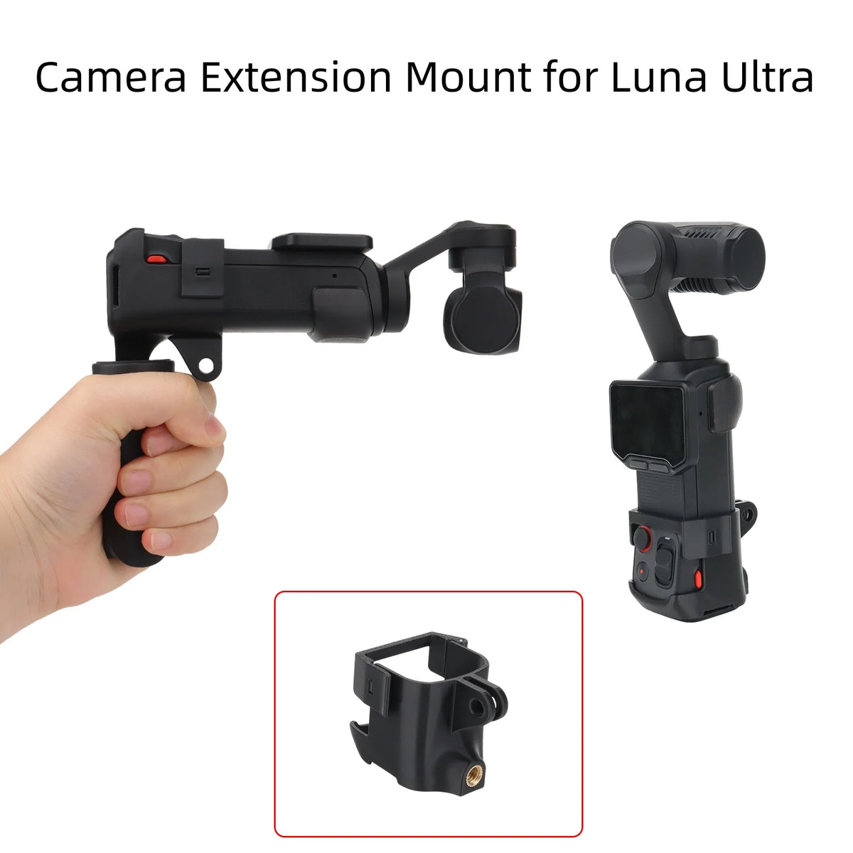 Quick Release Mount for Insta360 Luna Ultra | 1/4" Tripod Bracket Camera Extension Mount Axl