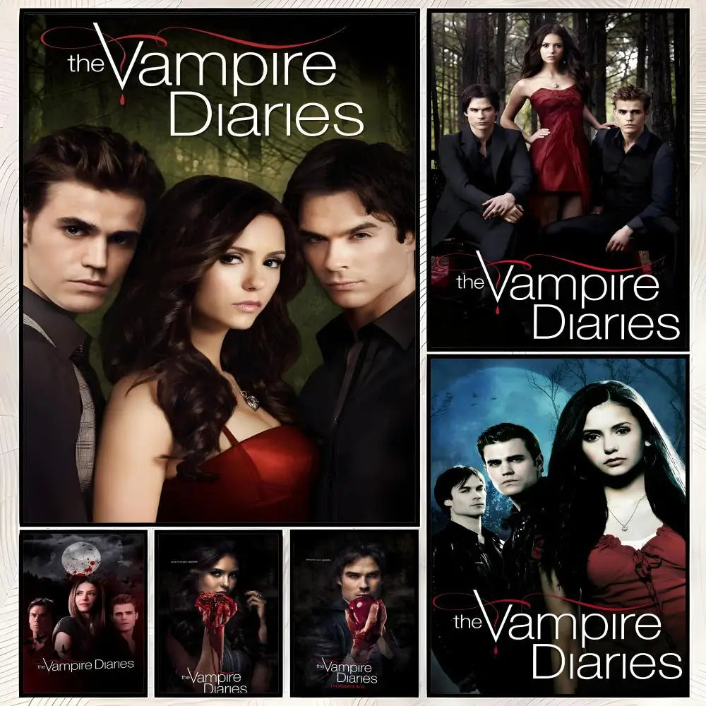 Vampire Diaries HD PVC Self-Stick Wall Art Poster | Waterproof Wall Art Poster Axl
