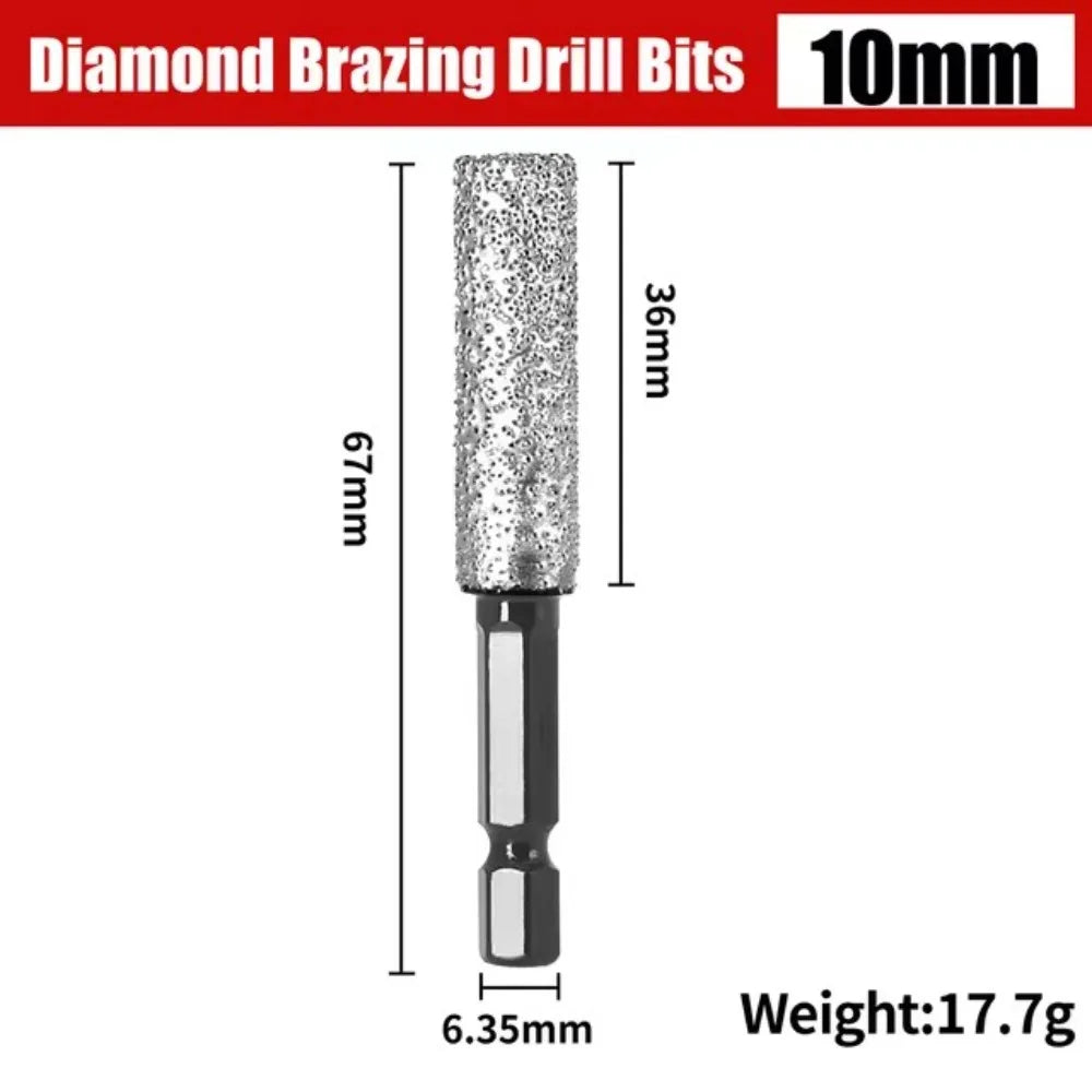 Diamond Drill Bit Hole Saw – Hex Shank for Tile & Porcelain Diamond Drill Bit Axl 10mm