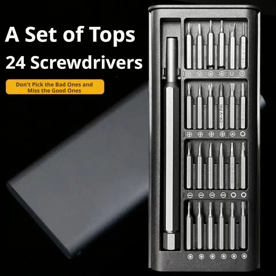 25-in-1 Precision Screwdriver Set – Torx, Hex & Flat Bits Precision Screwdriver Set Axl