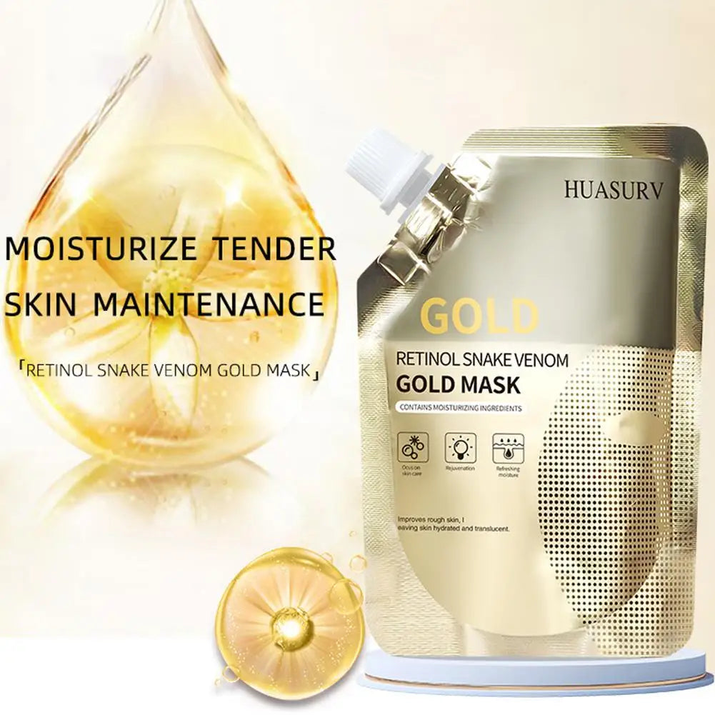 Retinol Snake Venom Peptide Gold Peel Mask 2×100g Gold Peel Mask Axl