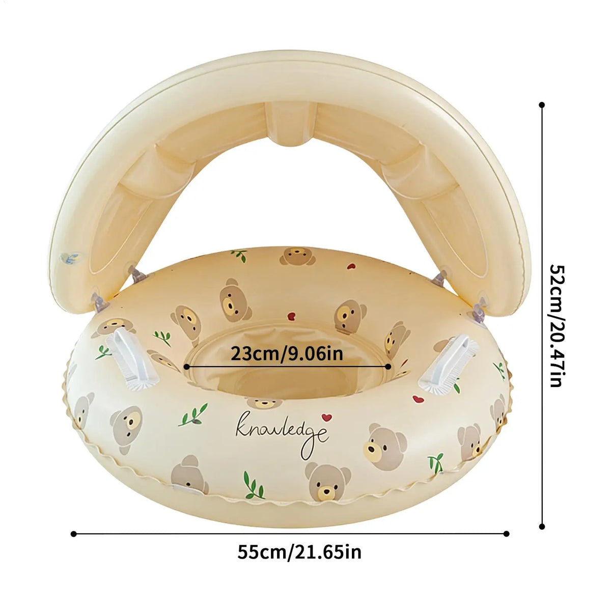 Kids Inflatable Pool Float with Removable Sun Canopy Kids Pool Float Axl