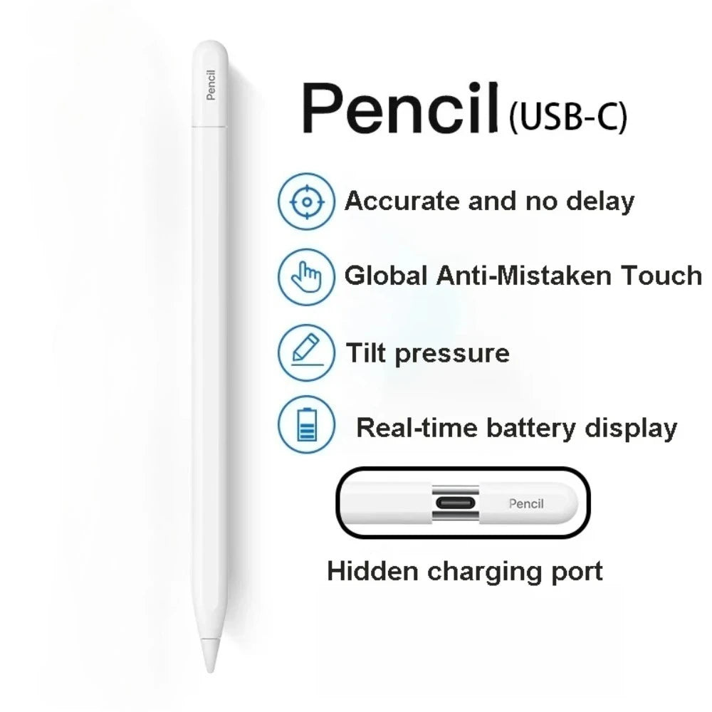 iPad Stylus Pen – Pro, Air, Mini & 10th Gen Compatible | White iPad Stylus Pen Axl WHITE