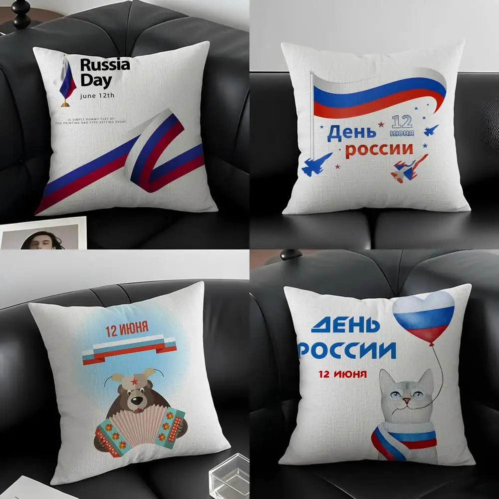 Natural Linen Cushion Cover – Printed Pillowcase for Sofa & Bed Linen Cushion Cover Axl