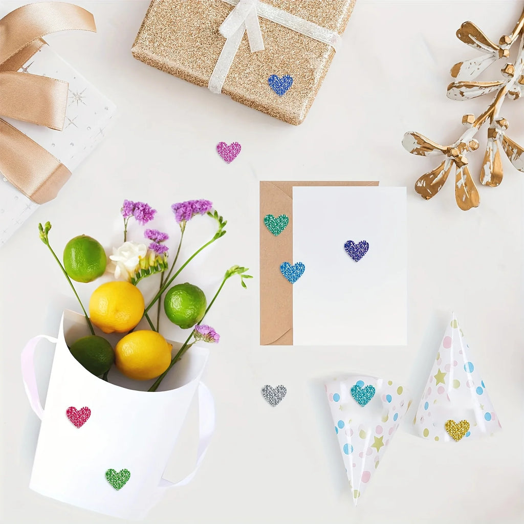Heart Roll Stickers 500/1000 Sheets – Decorative Seal Stickers Decorative Sticker Roll Axl
