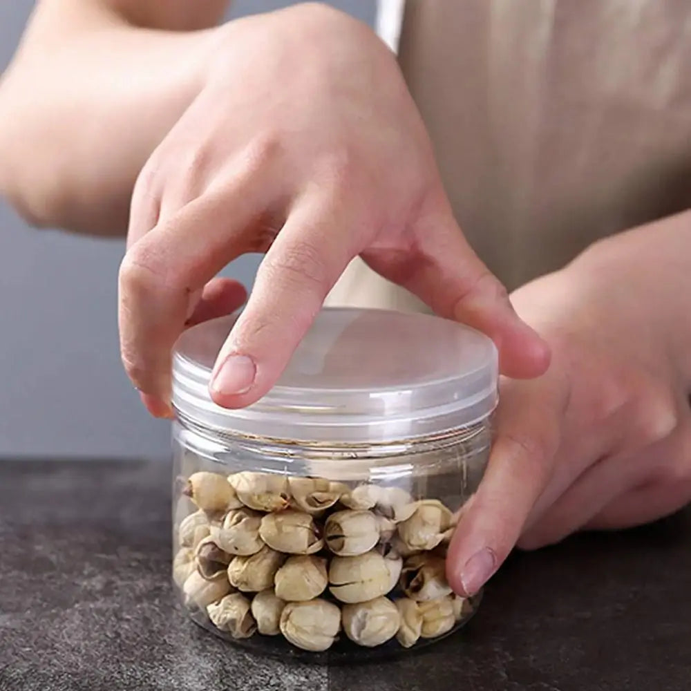 Clear Airtight Food Storage Jar – PET Plastic Sealed Container Food Storage Jar Axl