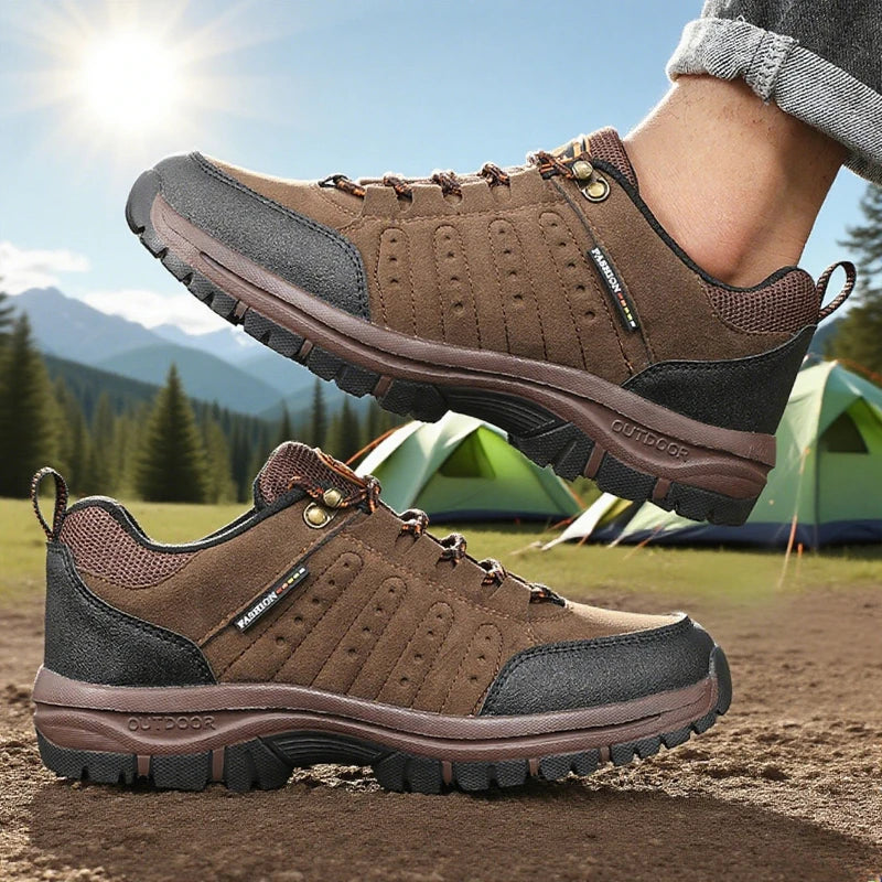 ZULIWAGN Anti-Slip Hiking Shoes – Breathable Outdoor Sneakers Hiking Sneakers Axl Brown 36