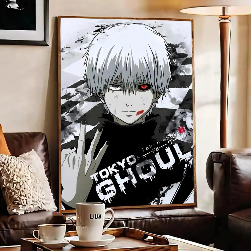 Anime Tokyo Ghoul Canvas Wall Art – Unframed Poster Print Canvas Wall Art Axl