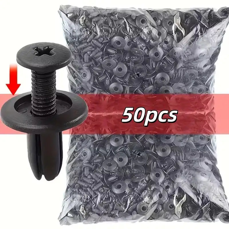 50 Pcs Automotive Fastener Clip Set – Car Body Trim Fixing Clips Automotive Fastener Clips Axl