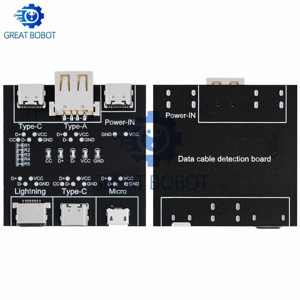 DT3 USB Cable Tester – Type-C, Micro USB & iOS Fault Detector Cable Tester Axl