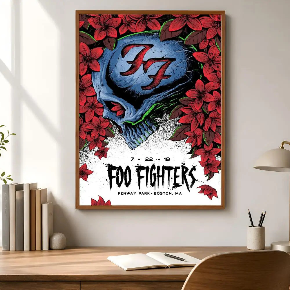 Foo Fighters Waterproof PVC Poster Stickers – Wall & Home Décor Poster Stickers Axl